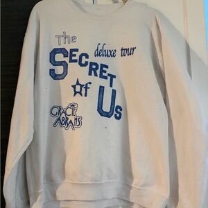 Gracie Abram’s - The Secret of Us Deluxe Tour White Sweatshirt